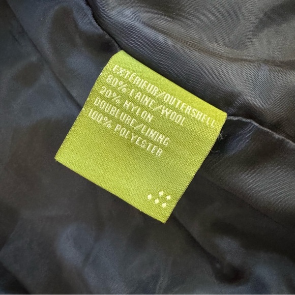 SOIA & KYO BLACK AND WHITE WOOL COAT HOUNDSTOOTH JACKET MADE IN CANDA SIZE SMALL - Picture 13 of 16